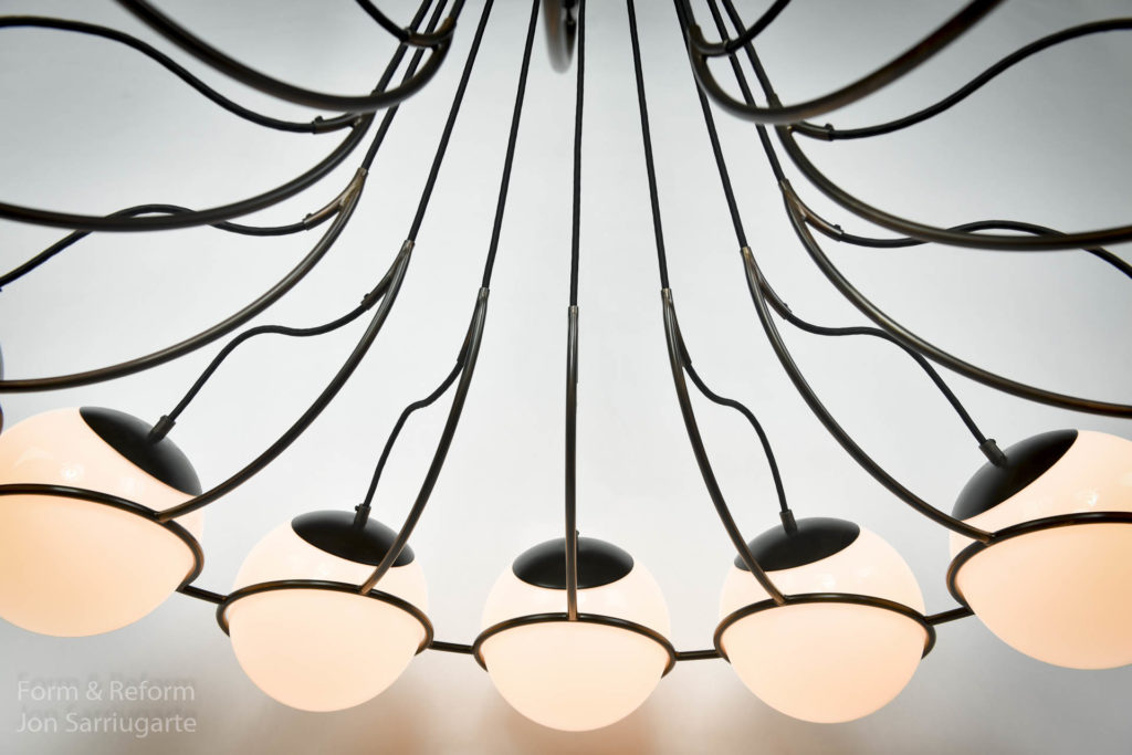 Suspension Globe Milk Glass