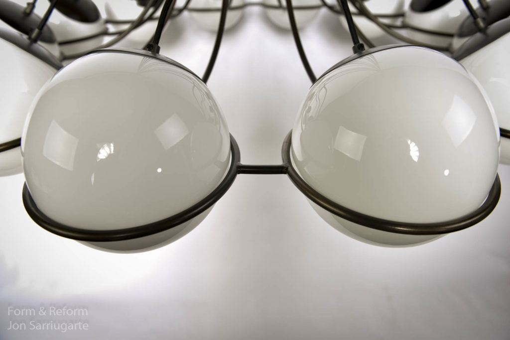 Suspension Globe Milk Glass