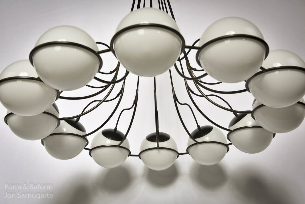 Suspension Globe Milk Glass