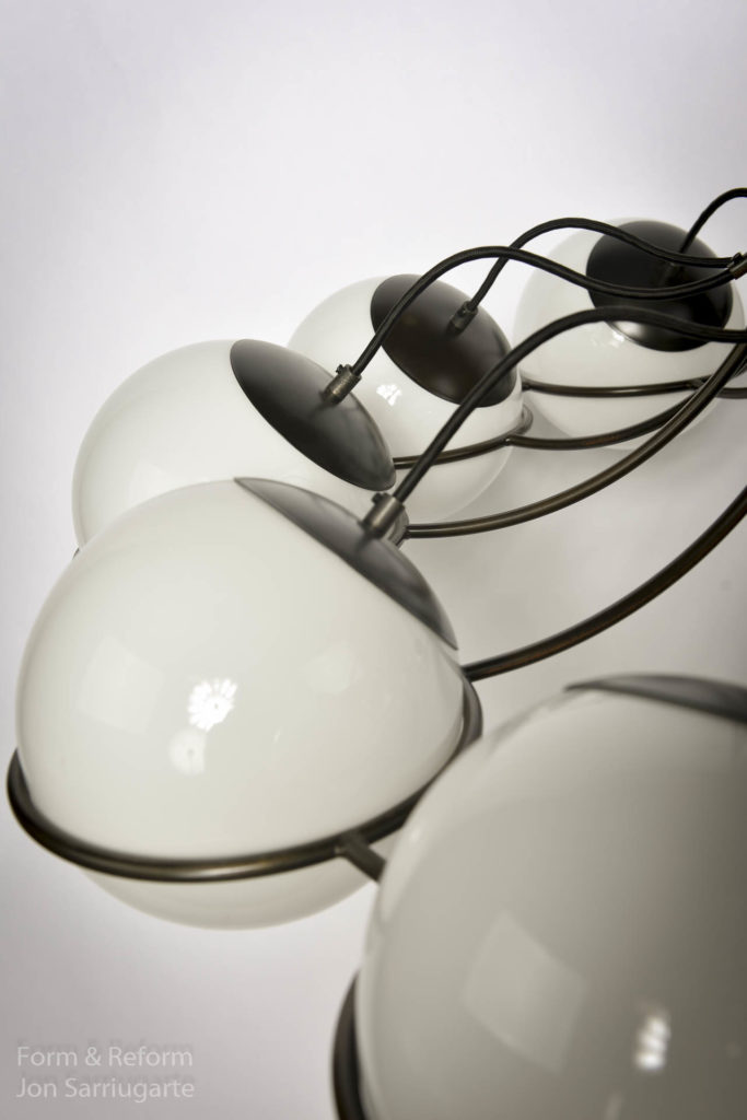 Suspension Globe Milk Glass