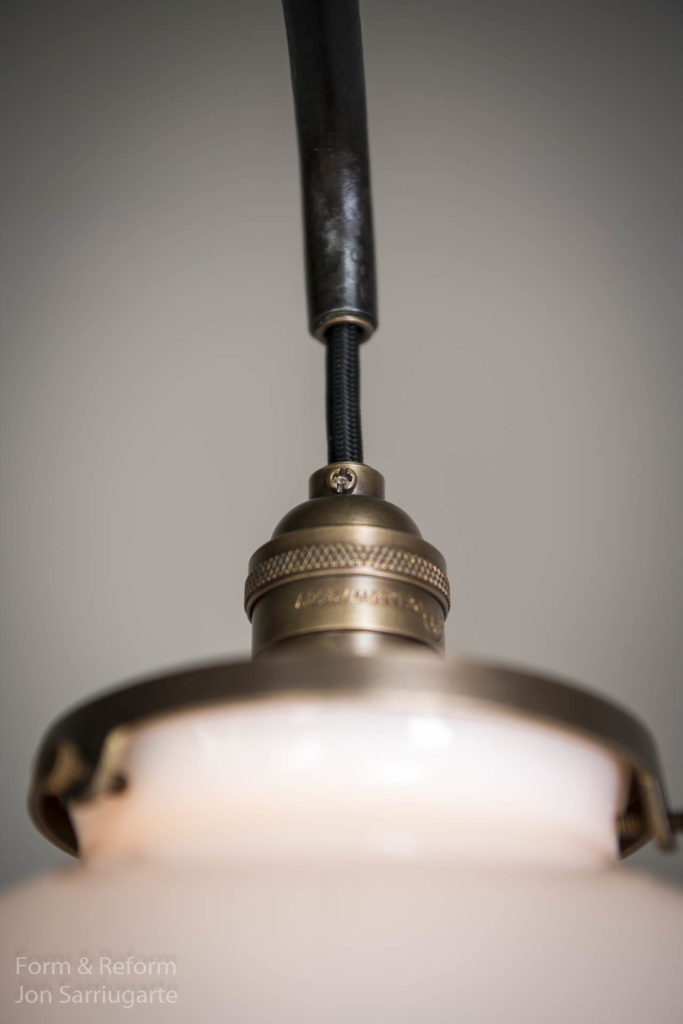 Jona Chandelier with Milk Glass