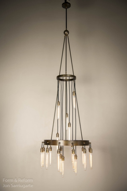 Star Drop Chandelier Star Drop Patina