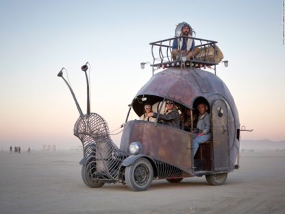 Burning Man’s Mutant Vehicles eat dust…and people?