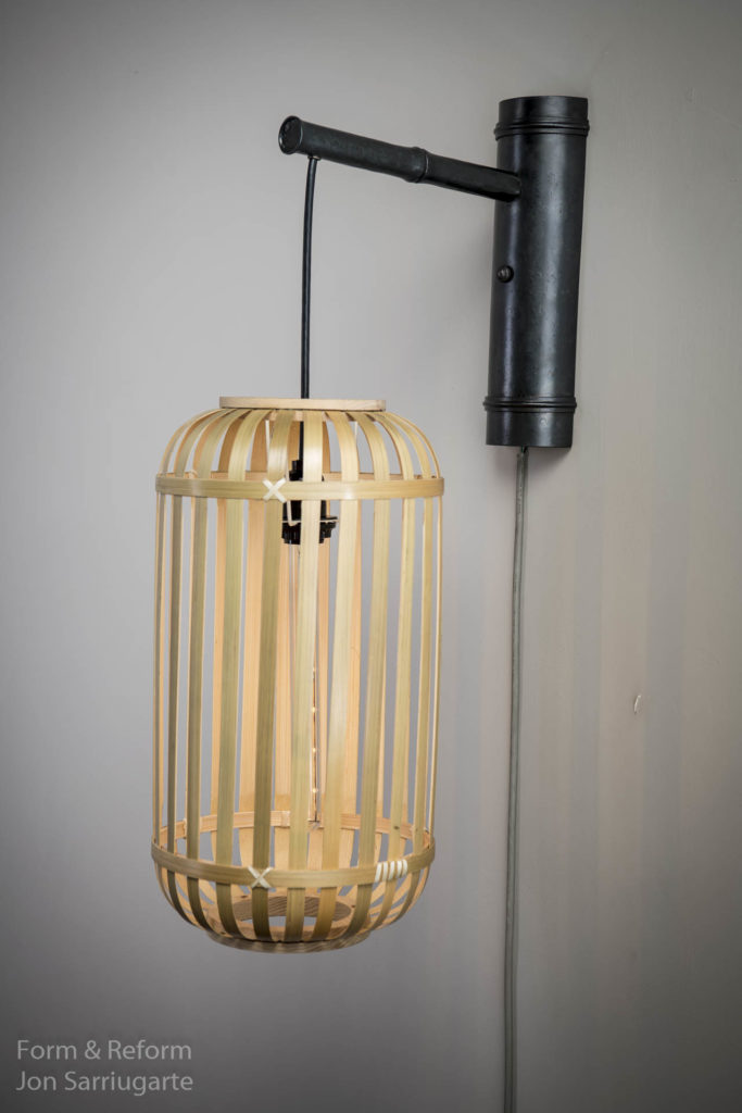 Bamboo sconce
